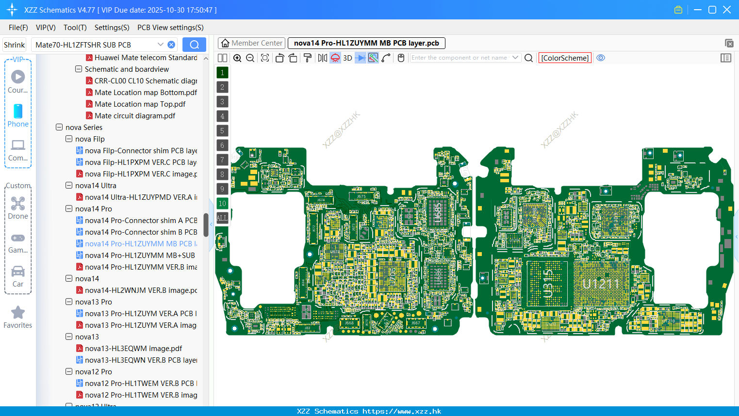 Huawei Nova14 Pro-HL1ZUYMM MB PCB Layer
